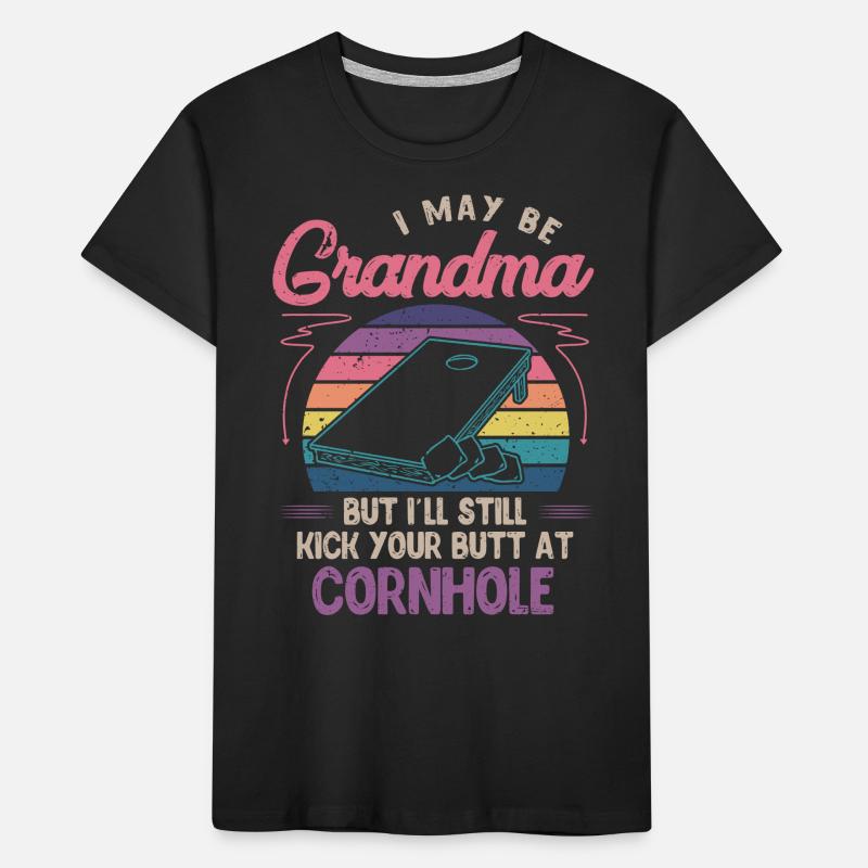 Cornhole, Sitzsack, Sitzsack Werfen Kinder Premium Bio T-Shirt