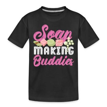 Fabrication de savon Artisanat Fabrication de savon - T-shirt bio Premium Enfant - noir - Devant