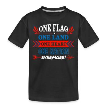 US patriotic quotes, patriot, patriots - Kids' Premium Organic T-Shirt - black - Front