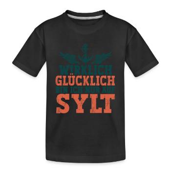 Sylt - Kinder Premium Bio T-Shirt - Schwarz - Vorne