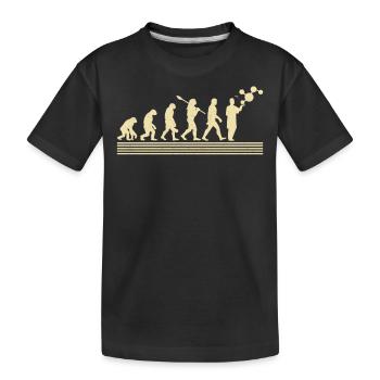 Évolution des biologistes - T-shirt bio Premium Enfant - noir - Devant