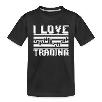 J’adore trader - T-shirt bio Premium Enfant - noir - Devant