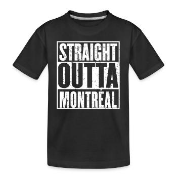 Straight Outta Montréal Vintage - T-shirt bio Premium Enfant - noir - Devant