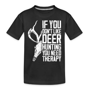 Chasseur de cerfs buck si vous - T-shirt bio Premium Enfant - noir - Devant
