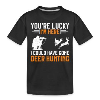 Chasseur de cerfs Buck Vous êtes - T-shirt bio Premium Enfant - noir - Devant