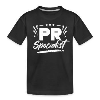 Spécialiste en relations publiques Profession Relations publiques - T-shirt bio Premium Enfant - noir - Devant