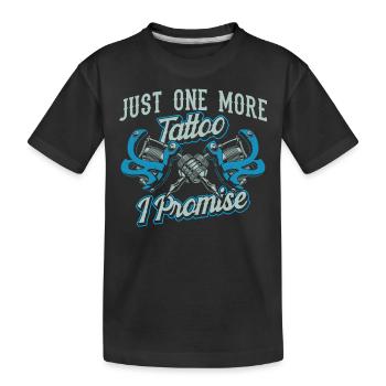 Only a tattoo promised artist - Kids' Premium Organic T-Shirt - black - Front