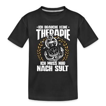 Sylt - Kinder Premium Bio T-Shirt - Schwarz - Vorne