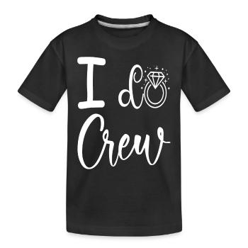Ich mache Crew Hochzeit Brautdusche Brautjungfer - Kinder Premium Bio T-Shirt - Schwarz - Vorne