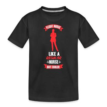 Profession d’infirmière de vol Médecin de vol Médecin de vol - T-shirt bio Premium Enfant - noir - Devant