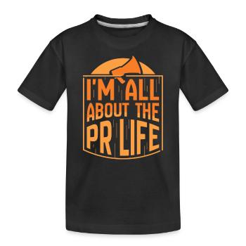 Pour moi, il s’agit de la vie des relations publiques Profession Relations publiques - T-shirt bio Premium Enfant - noir - Devant