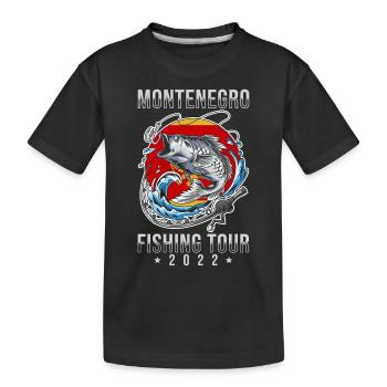 Angel Tour Montenegro 2022 - Kinder Premium Bio T-Shirt - Schwarz - Vorne