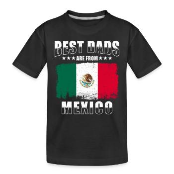 Mexikanischer Vater - Kinder Premium Bio T-Shirt - Schwarz - Vorne
