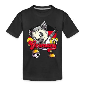 Germany Football - Kids' Premium Organic T-Shirt - black - Front