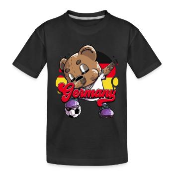 Germany Football - Kids' Premium Organic T-Shirt - black - Front