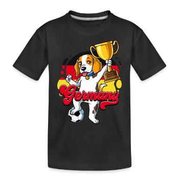 Germany Football - Kids' Premium Organic T-Shirt - black - Front