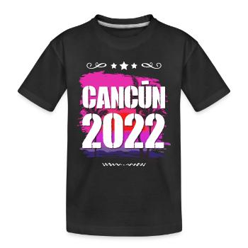 Cancun 2022 - Kinder Premium Bio T-Shirt - Schwarz - Vorne