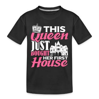 Propriétaire Propriétaire Cadeau Propriétaire Propriétaire - T-shirt bio Premium Enfant - noir - Devant