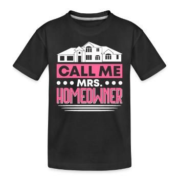 Propriétaire Propriétaire Cadeau Propriétaire Propriétaire - T-shirt bio Premium Enfant - noir - Devant
