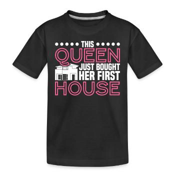 Propriétaire Propriétaire Cadeau Propriétaire Propriétaire - T-shirt bio Premium Enfant - noir - Devant