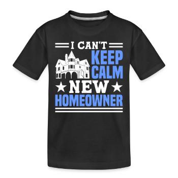 Propriétaire Propriétaire Cadeau Propriétaire Propriétaire - T-shirt bio Premium Enfant - noir - Devant