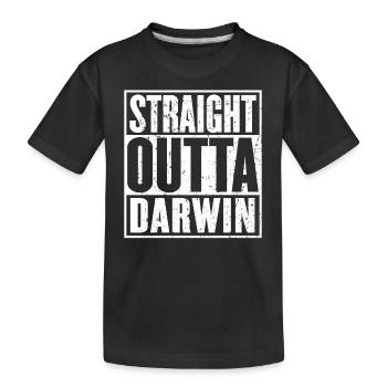 Straight Outta Darwin Vintage - T-shirt bio Premium Enfant - noir - Devant