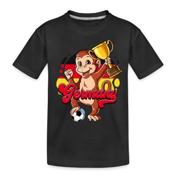 Germany Football - Kids' Premium Organic T-Shirt - black - Front