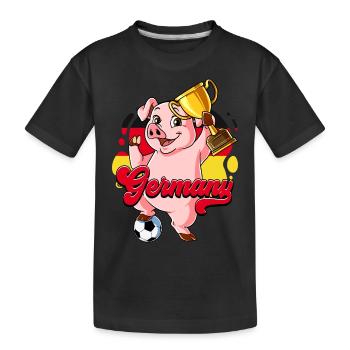 Germany Football - Kids' Premium Organic T-Shirt - black - Front
