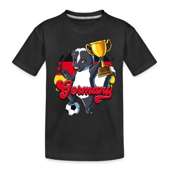 Germany Football - Kids' Premium Organic T-Shirt - black - Front