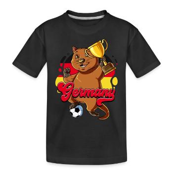 Germany Football - Kids' Premium Organic T-Shirt - black - Front