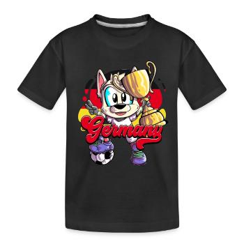 Germany Football - Kids' Premium Organic T-Shirt - black - Front