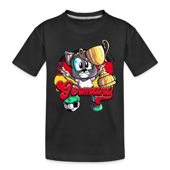 Germany Football - Kids' Premium Organic T-Shirt - black - Front