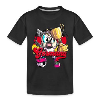 Germany Football - Kids' Premium Organic T-Shirt - black - Front