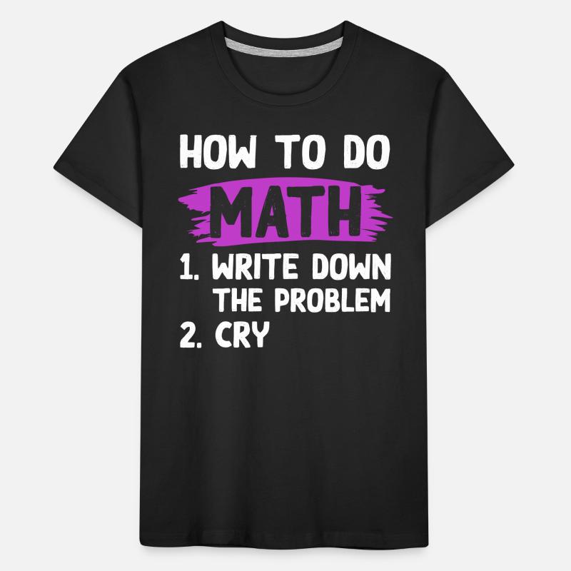 mathematics problem Kids' Premium Organic T-Shirt