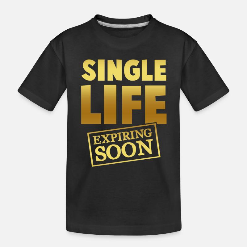 single leben bräutigam - Kinder Premium Bio T-Shirt - Schwarz