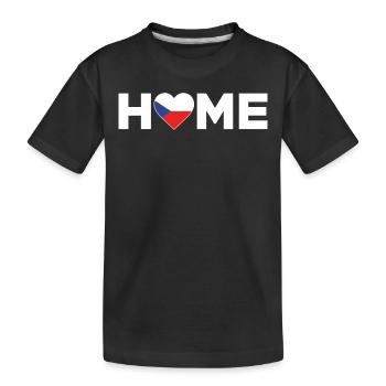 Tschechien Heimat Tschechien Flagge - Kinder Premium Bio T-Shirt - Schwarz - Vorne