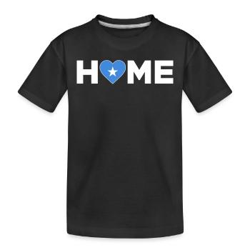 Somalia Heimat Somalia Flagge Somalia Liebe - Kinder Premium Bio T-Shirt - Schwarz - Vorne