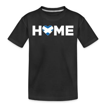 Schottland Heimat Schottland Flagge - Kinder Premium Bio T-Shirt - Schwarz - Vorne