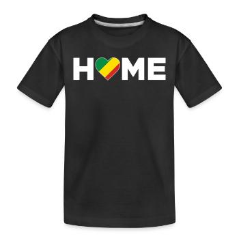 Congo Patrie Congo Drapeau Congo Amour - T-shirt bio Premium Enfant - noir - Devant