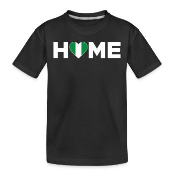 Nigeria Accueil Nigeria Drapeau Nigeria Amour - T-shirt bio Premium Enfant - noir - Devant