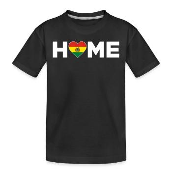 Bolivie Accueil Bolivie Drapeau Bolivie Amour - T-shirt bio Premium Enfant - noir - Devant