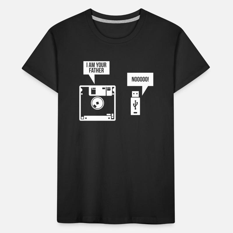USB-Diskette Ich bin dein Vater Computer Nerd Kinder Premium Bio T-Shirt