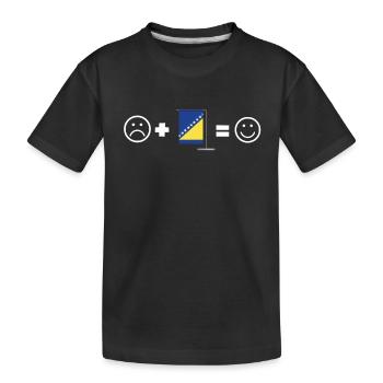 Bosnie Burek Bosnie-Herzégovine patriotique - T-shirt bio Premium Enfant - noir - Devant