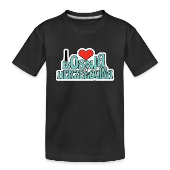 Bosnie Burek Bosnie-Herzégovine patriotique - T-shirt bio Premium Enfant - noir - Devant