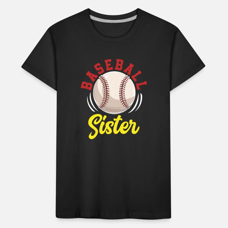 Baseball Schwester Kinder Premium Bio T-Shirt