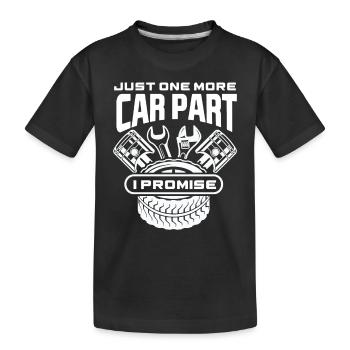 Automechaniker Teile - Kinder Premium Bio T-Shirt - Schwarz - Vorne
