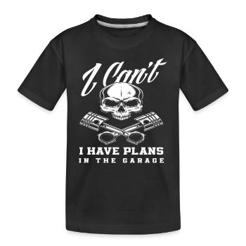 Automechaniker Werkstatt - Kinder Premium Bio T-Shirt - Schwarz - Vorne