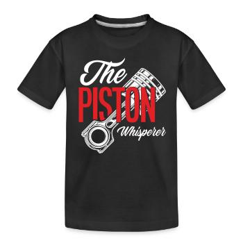 Automechaniker Kolben Flüsterer - Kinder Premium Bio T-Shirt - Schwarz - Vorne