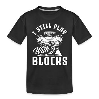 Automechaniker Motoren - Kinder Premium Bio T-Shirt - Schwarz - Vorne