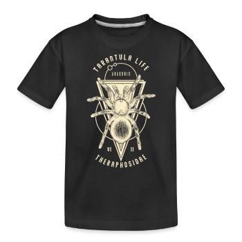 Tarentule Géométrique Indie Pet Spider Propriétaire Vintage - T-shirt bio Premium Enfant - noir - Devant